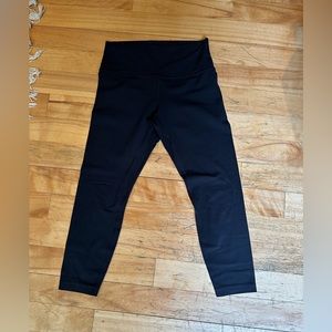 Black lulu-lemon leggings. Size ten lightly worn